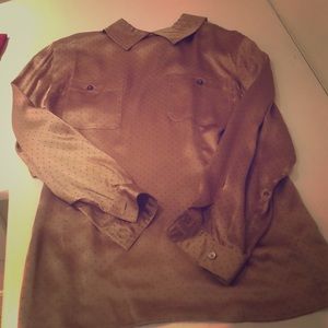 GUCCI iconic silk blouse w/ button back
